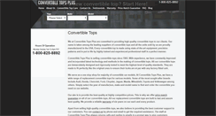 Desktop Screenshot of convertibletopsplus.com